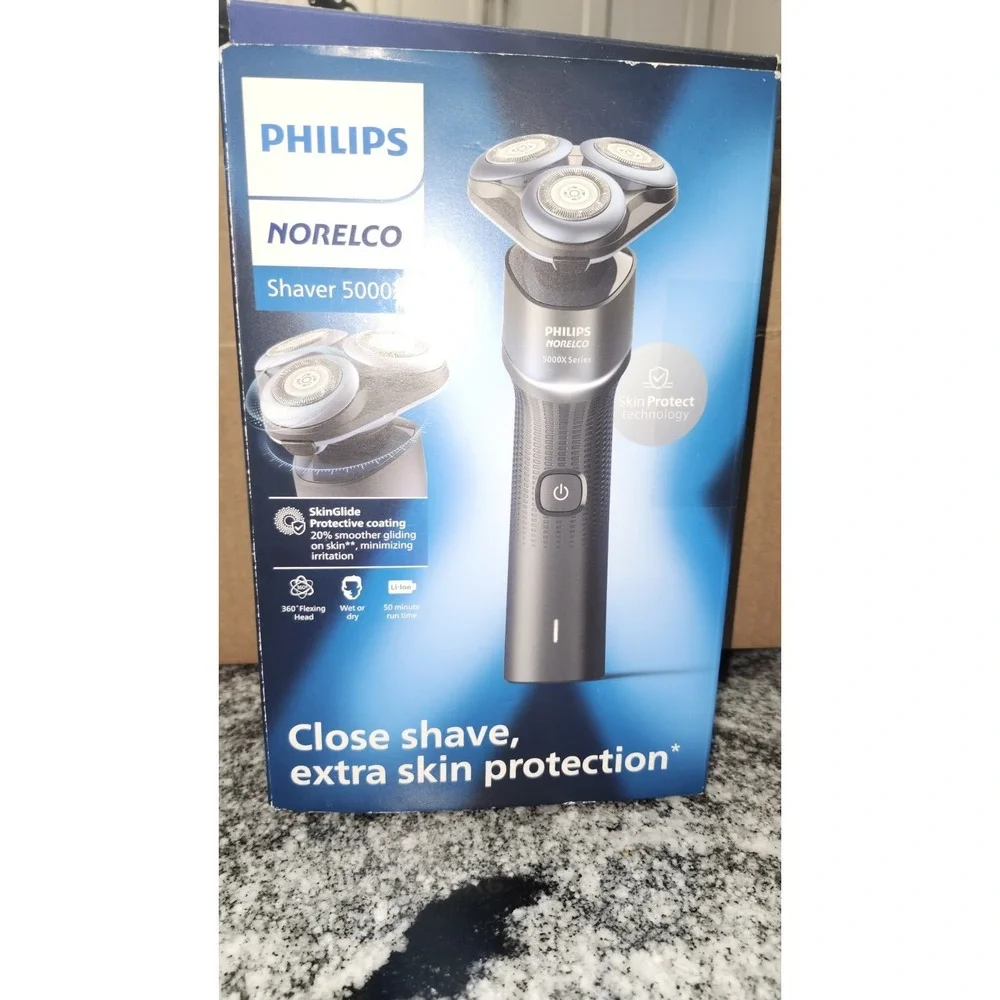 Philips Norelco Shaver 5000X Series Electric Razor Model X5004 No Charger Black